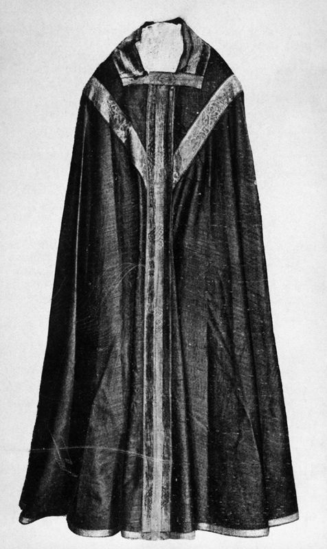 Chasuble de Thomas Becket de Canterbury portée à l'abbaye Saint-Nicolas des Prés vers 1170.