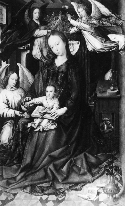Vierge couronnée par des Anges