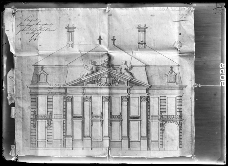 Plan van een huis in de Hoogstraat