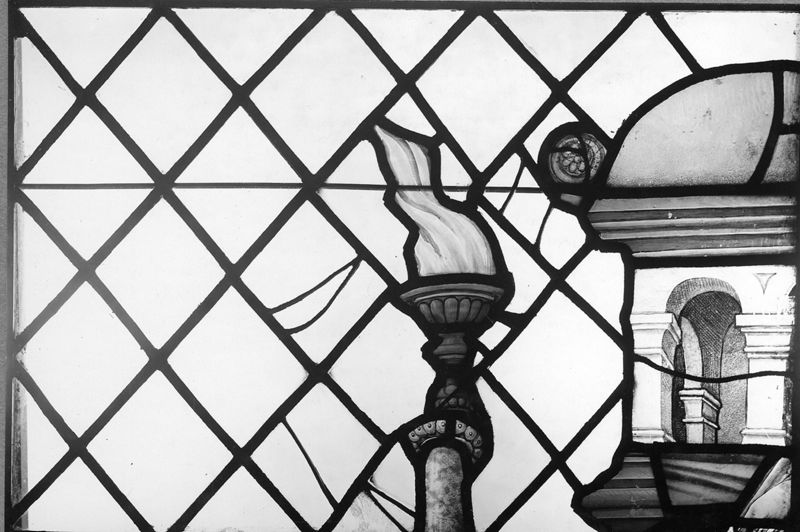 Verrière de la Gilde militaire du Serment des Escrimeurs de la Cathédrale Saint-Rombaut de Malines