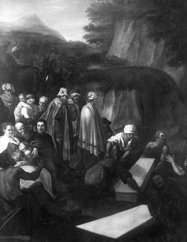 Ontgraving van het gebeente van HH. Dimpna en Gerebernus