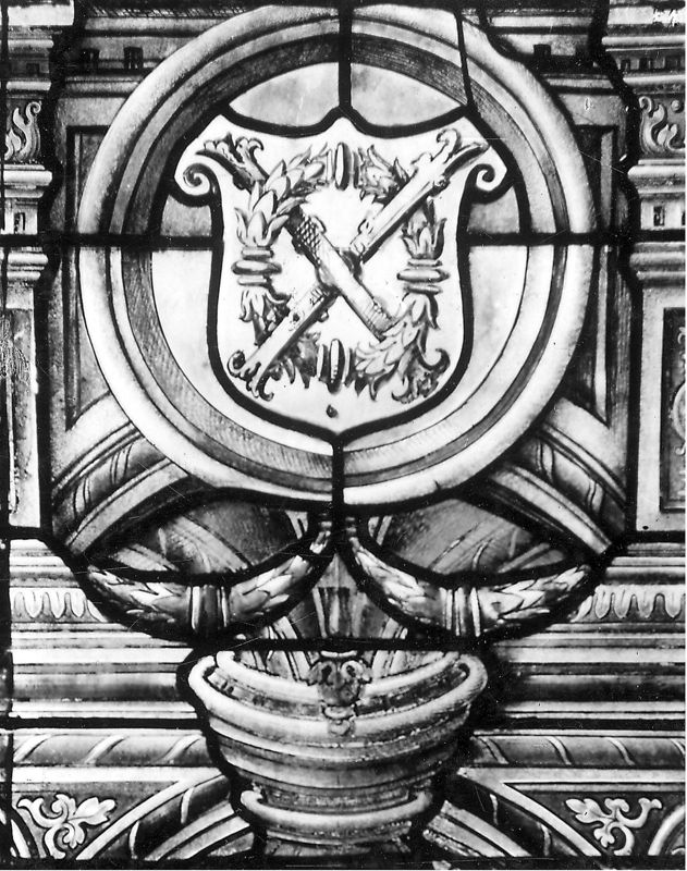 Christ Sauveur tenant le globe et bénissant entre la Vierge à l'Enfant et saint Martin de Tours