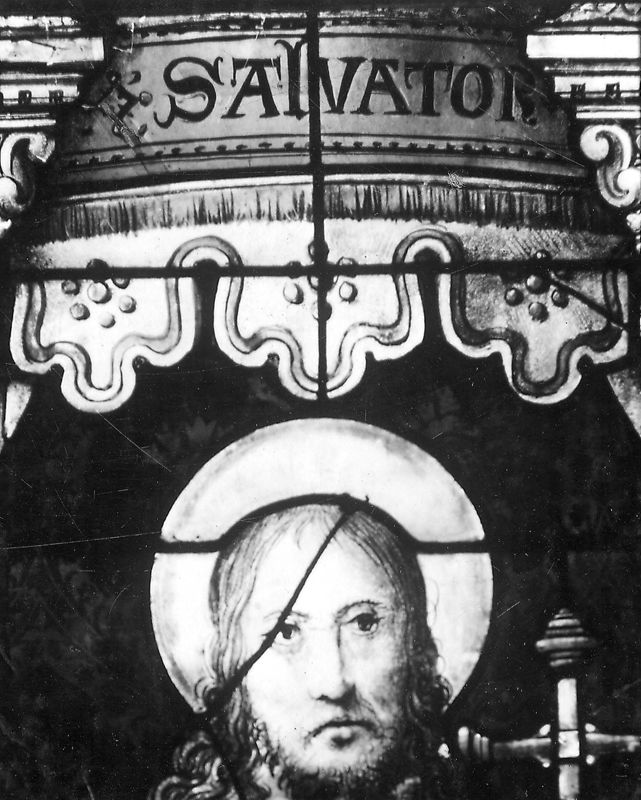 Christ Sauveur tenant le globe et bénissant entre la Vierge à l'Enfant et saint Martin de Tours