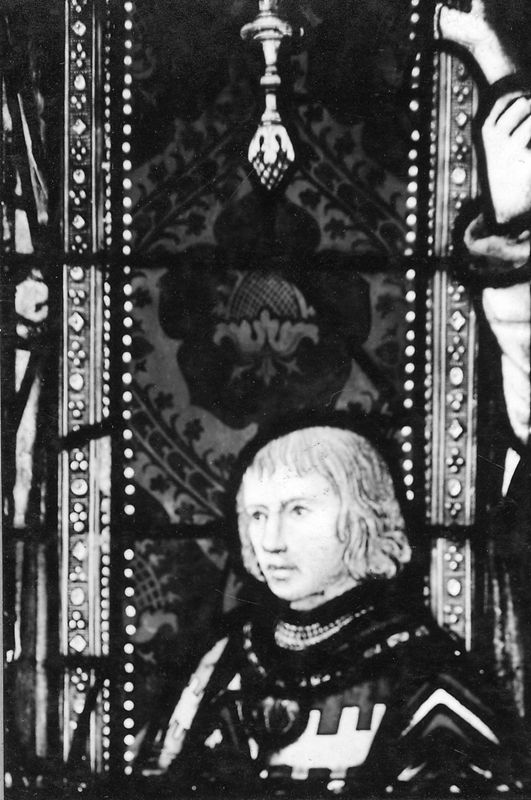Le donateur Florent comte d'Egmont protégé par Saint Christophe
