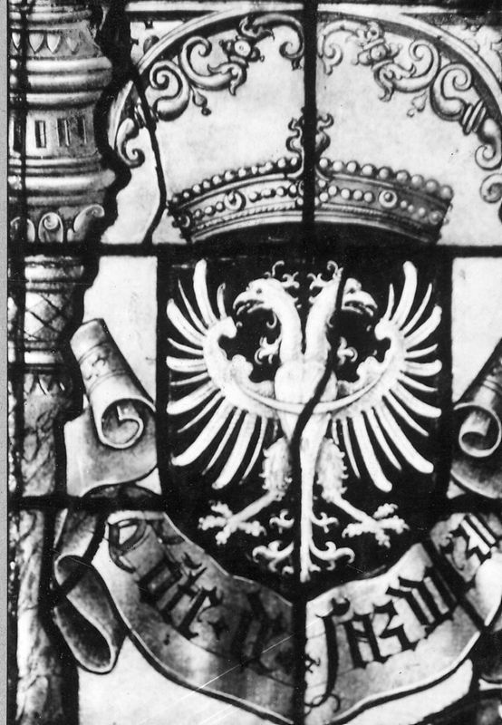 Le donateur Florent comte d'Egmont protégé par Saint Christophe