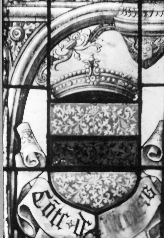 Le donateur Florent comte d'Egmont protégé par Saint Christophe