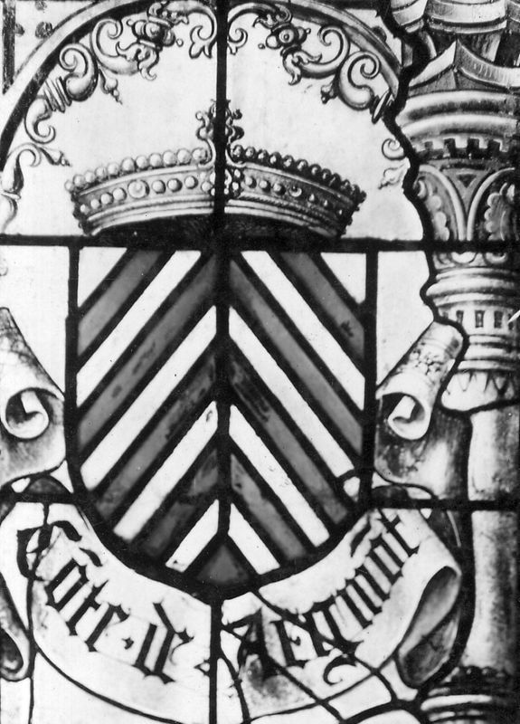 Le donateur Florent comte d'Egmont protégé par Saint Christophe