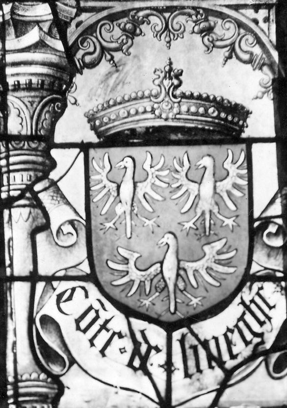 Le donateur Florent comte d'Egmont protégé par Saint Christophe