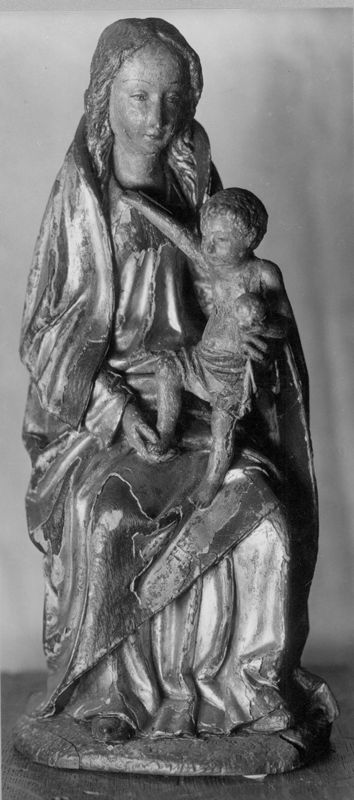 Retable avec la Vierge à l'Enfant au fruit, Trône de Grâce, sainte Catherine