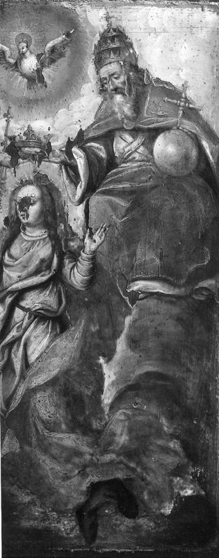 Couronnement de la Vierge par la Sainte Trinité (avers)