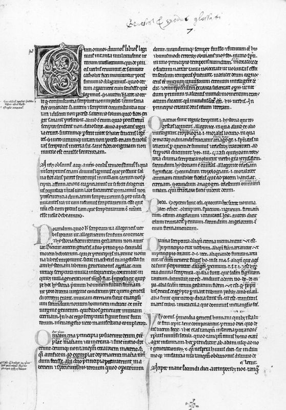 Bijbel met Glossa ordinaria: Genesis en Exodus