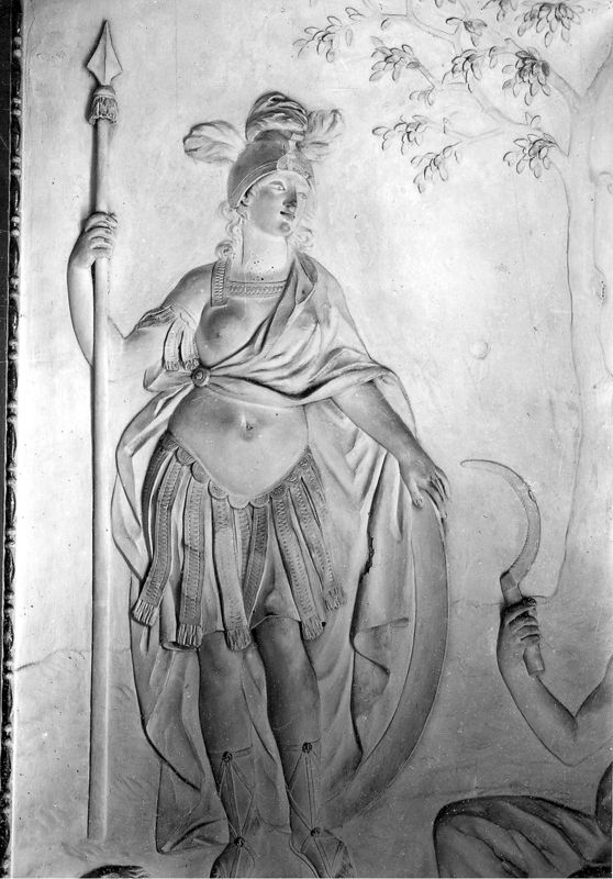 Scène mythologique avec Athéna