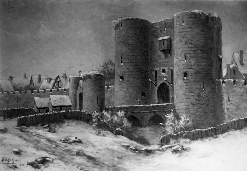Vieux Namur : porte de ville en ruines
