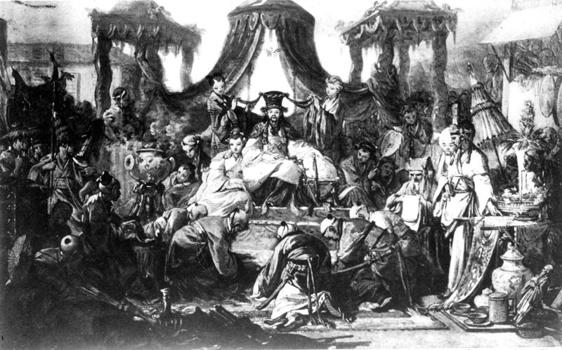 L'audience de l'empereur de Chine
