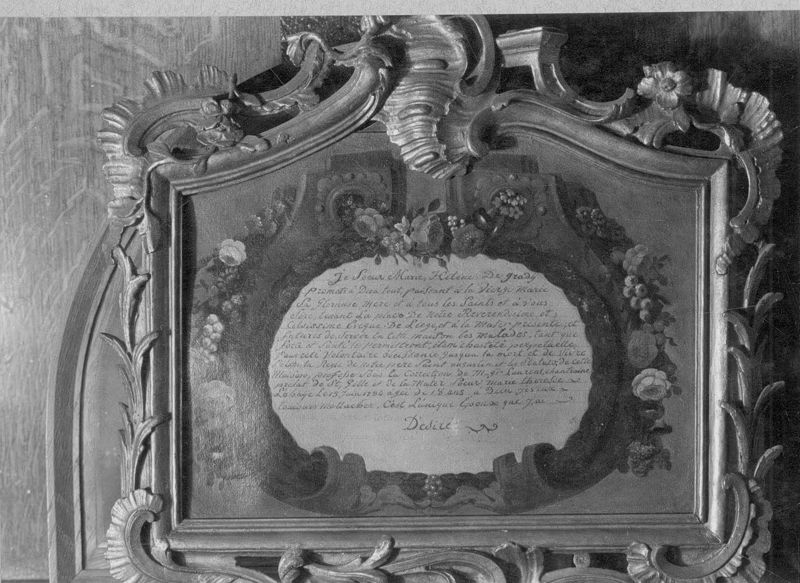 Acte de profession de Soeur Hélène de Grady, 15 juin 1784