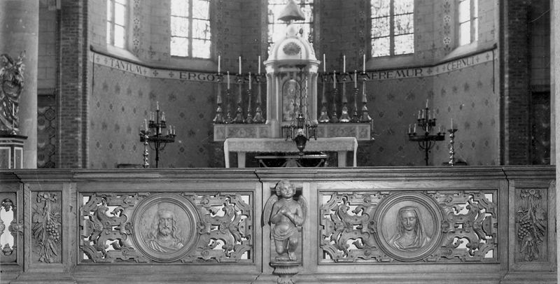 banc de communion / Kerk Sint-Amandus[Eke]