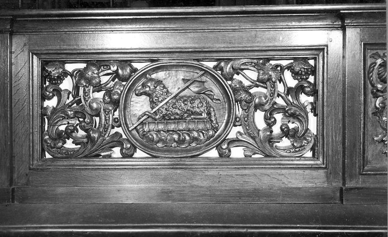 banc de communion / Kerk Sint-Antonius Abt[Moerbeke]