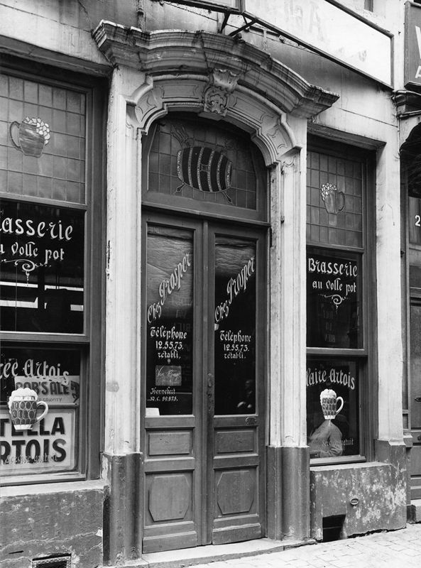 porte d'entrée / Maison, Bruxelles, rue des Chapeliers 18-20