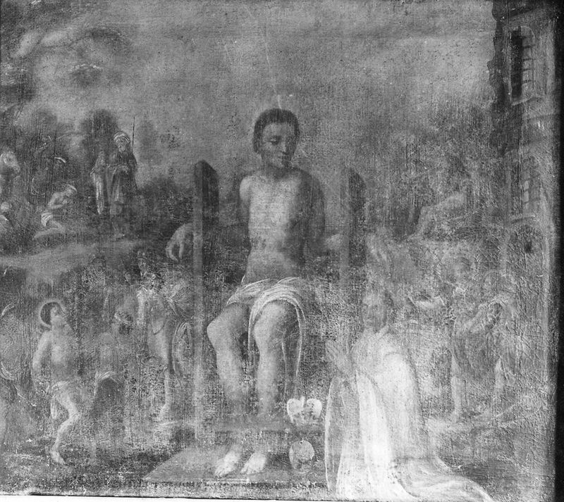 tableau d'autel / Eglise Saint-Quentin[Courrière]