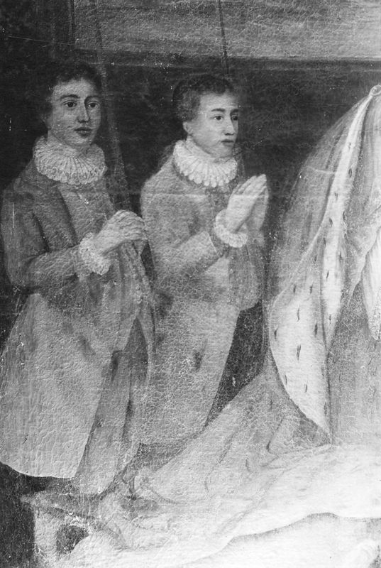Portrait du comte et de la comtesse de Moha avec leurs enfants