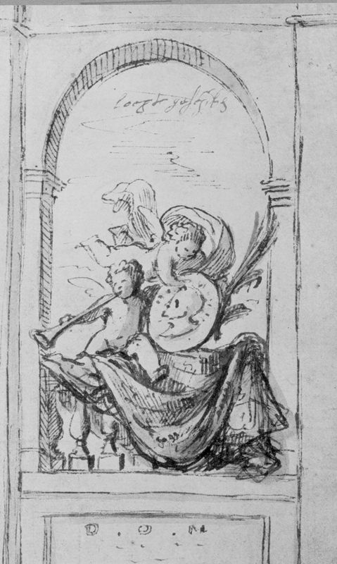 Epitaaf met portretmedaillon