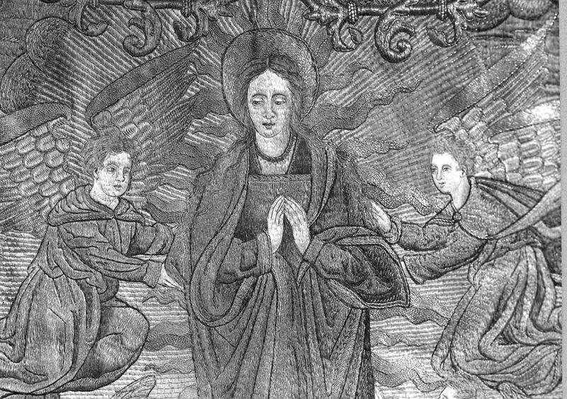 Kerstgewaad met de Hemelvaart van Maria