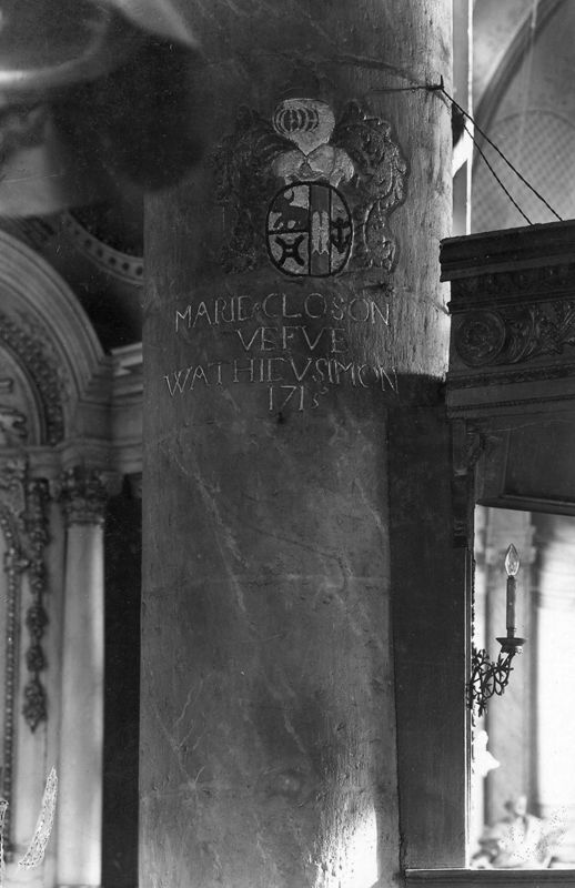 Blason de Marie Closon veuve de Wathieu Simon