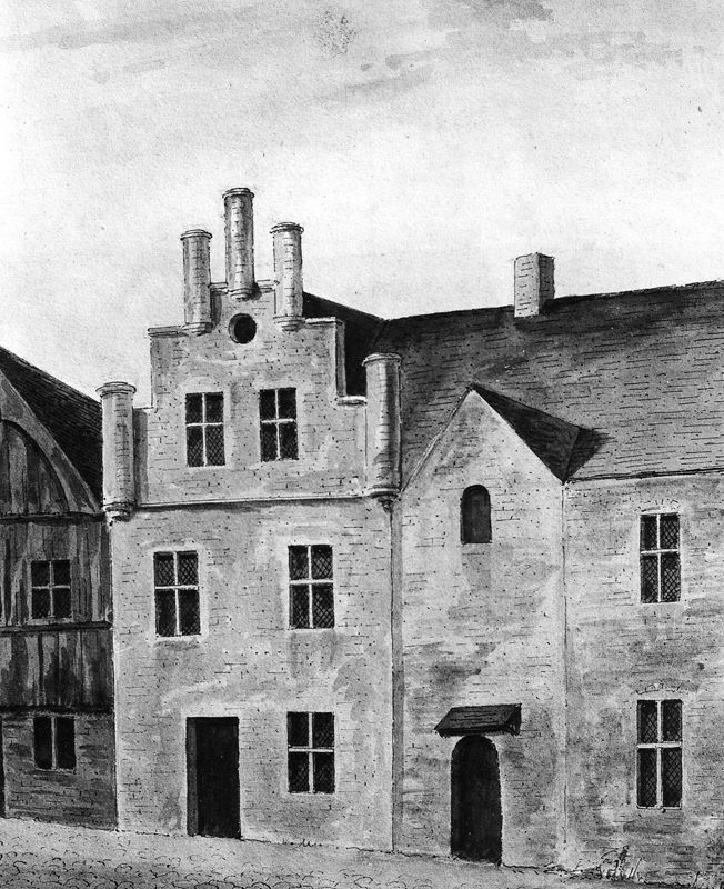Voormalige huizen op de Steendam te Gent