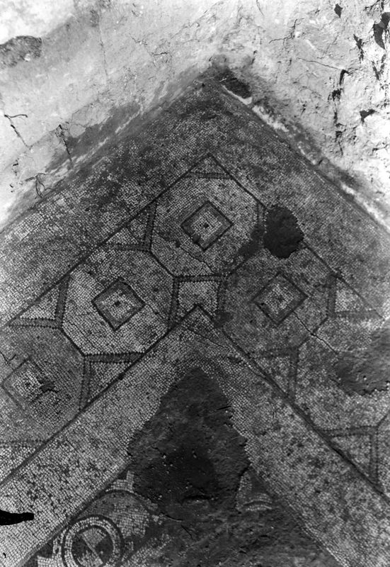 Site archéologique d'Apamée/Apamea: mosaïques des portiques de la Grande Colonnade in situ