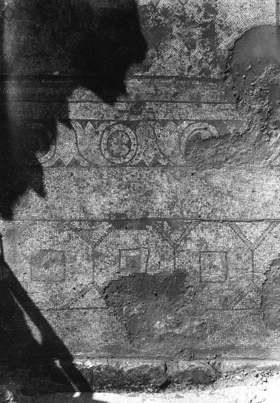 Site archéologique d'Apamée/Apamea: mosaïques des portiques de la Grande Colonnade in situ
