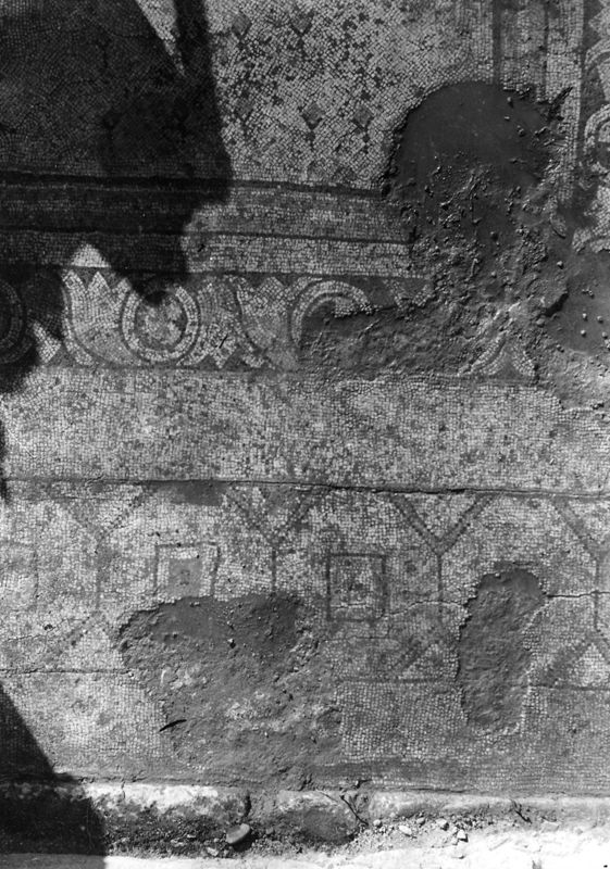 Site archéologique d'Apamée/Apamea: mosaïques des portiques de la Grande Colonnade in situ