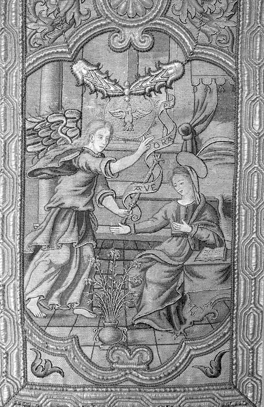 Kerstgewaad met Het leven van Maria