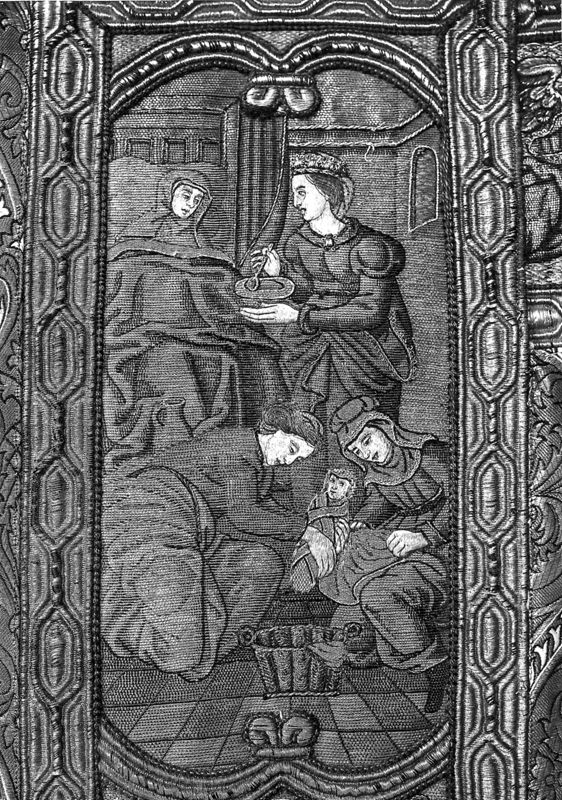 Kerstgewaad met Het leven van Maria