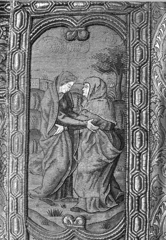 Kerstgewaad met Het leven van Maria en heiligen