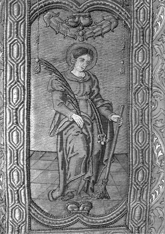 Kerstgewaad met Het leven van Maria en heiligen