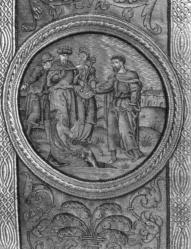 Kerstgewaad met de Gevangenneming van de H.  Mattheus