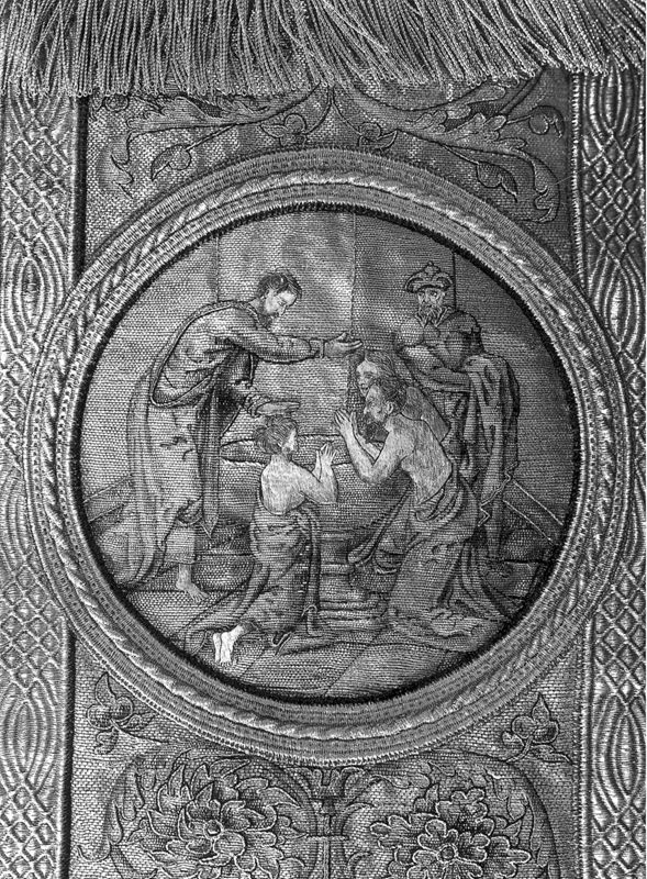 Kerstgewaad met de Gevangenneming van de H.  Mattheus