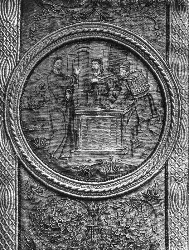 Kerstgewaad met de Gevangenneming van de H.  Mattheus