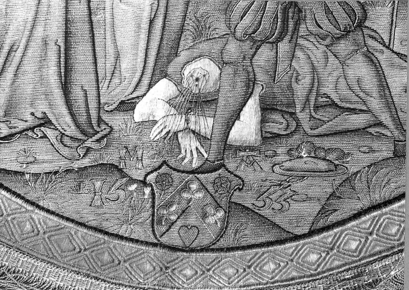 Kerstgewaad met de Onthoofding van Sint-Jan de Doper
