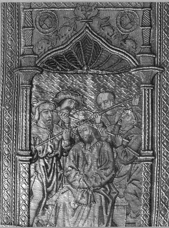 Kerstgewaad met Christus aan het kruis