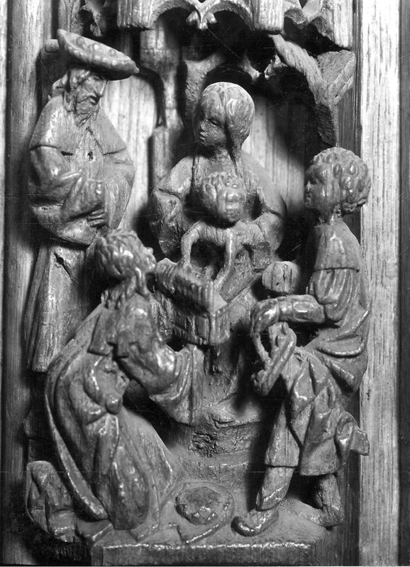 Retable de la Vie de la Vierge : Dormition, Assomption, Couronnement de la Vierge