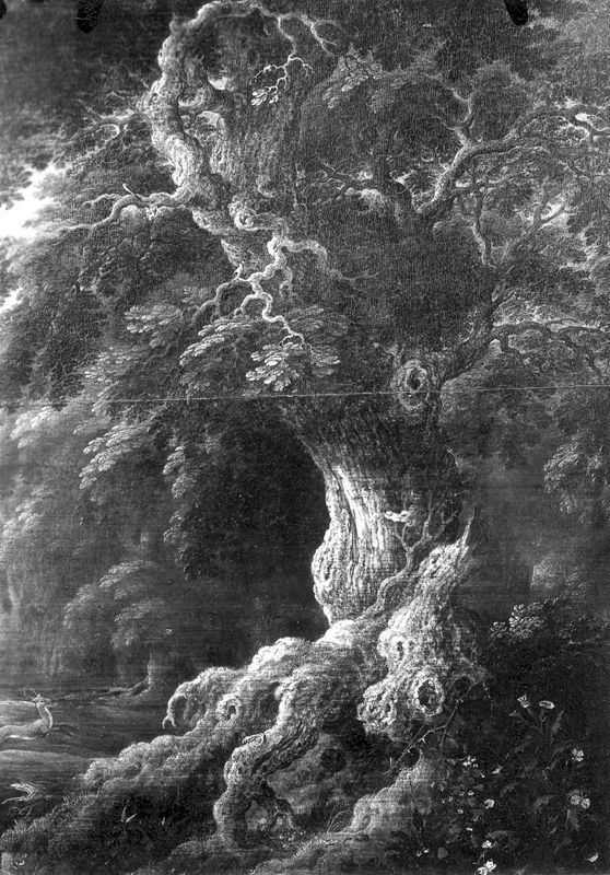 Landschap met hertenjacht