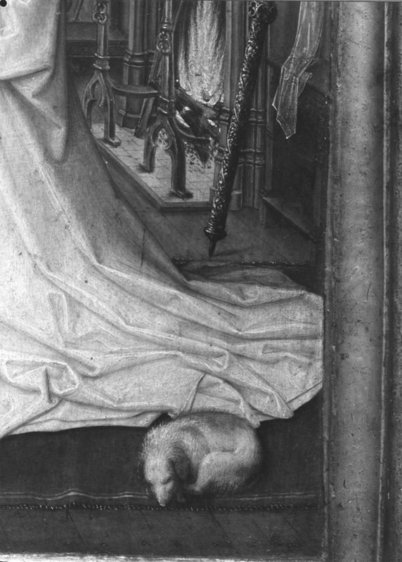 Diptiek van abt Christiaan de Hondt
O.-L.-Vrouw met Kind in een kerk en abt Christiaan de Hondt