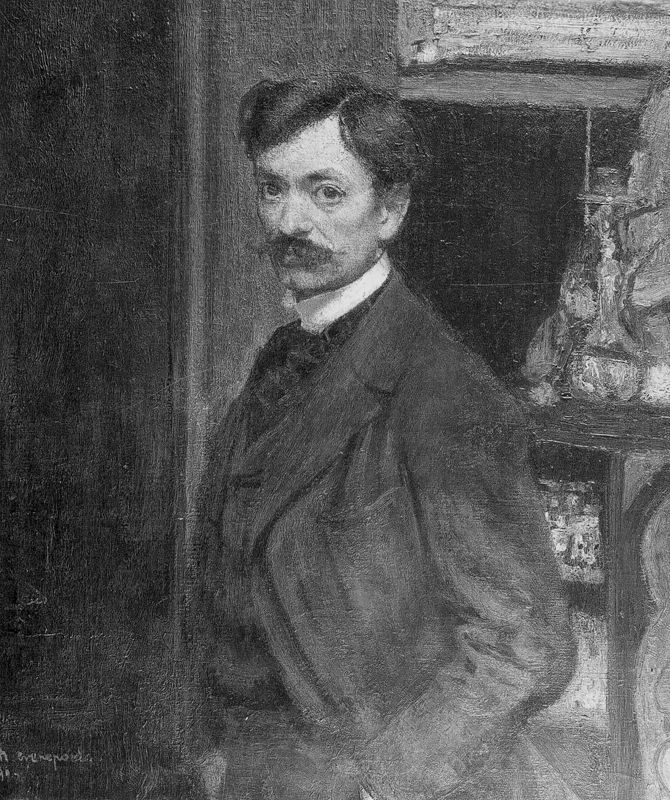 Portret van kunstschilder Simon Bussy