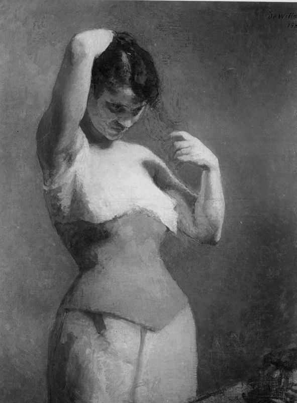 La femme au corset rouge