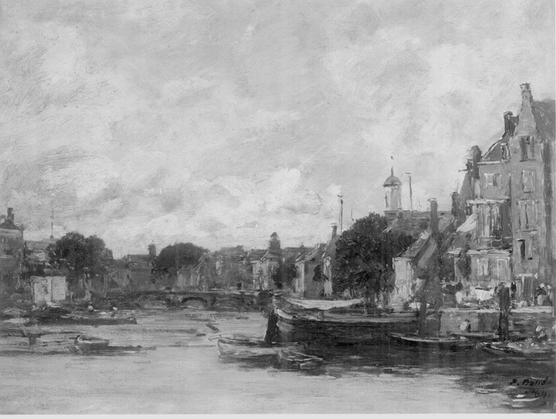 Grand canal à Dordrecht