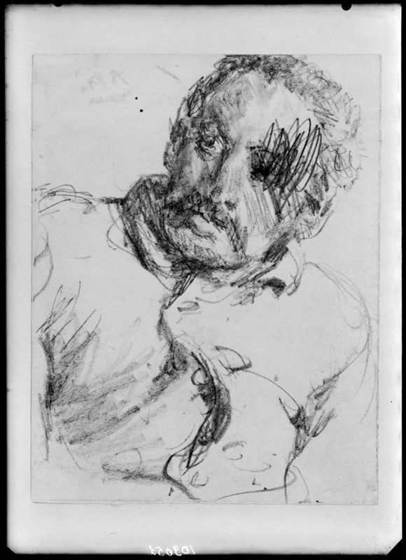 Etude buste d'homme