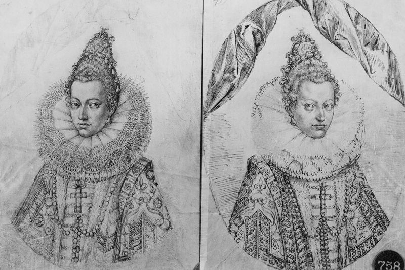 Twee portretten van Aartshertogin Isabella-Clara-Eugenia