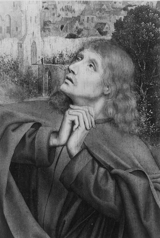 Christus aan het kruis met stichterspaar