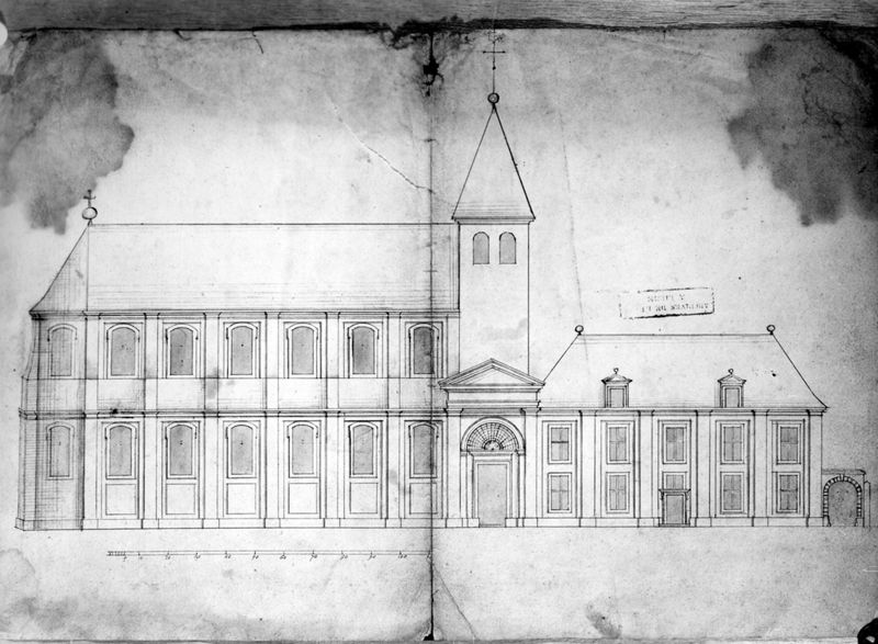Eglise et couvent - élévation